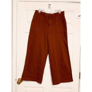 Universal Thread-Target Boho Rust Orange High Rise Wide Leg Ankle Crop Jeans